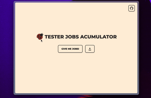 Animated art of Tester Jobs Accumulator.