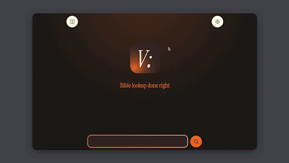 Verski book menu view.